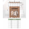thumbnail image 6 of No Hook Shower Curtain with Snap in Liner, Welcome Various Cute Cats Brown Background Hotel Shower Curtains for Bathroom, Washable Shower Curtain Liner Set with Mesh Top Window, 66"x72", 6 of 6