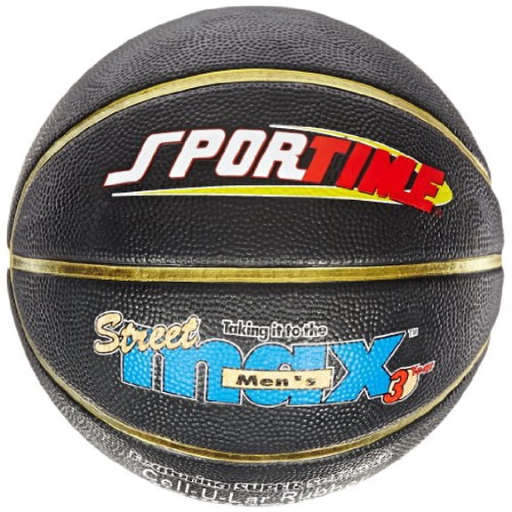 Sportime Junior Streetmax Basketball, 2712 Inches, Black