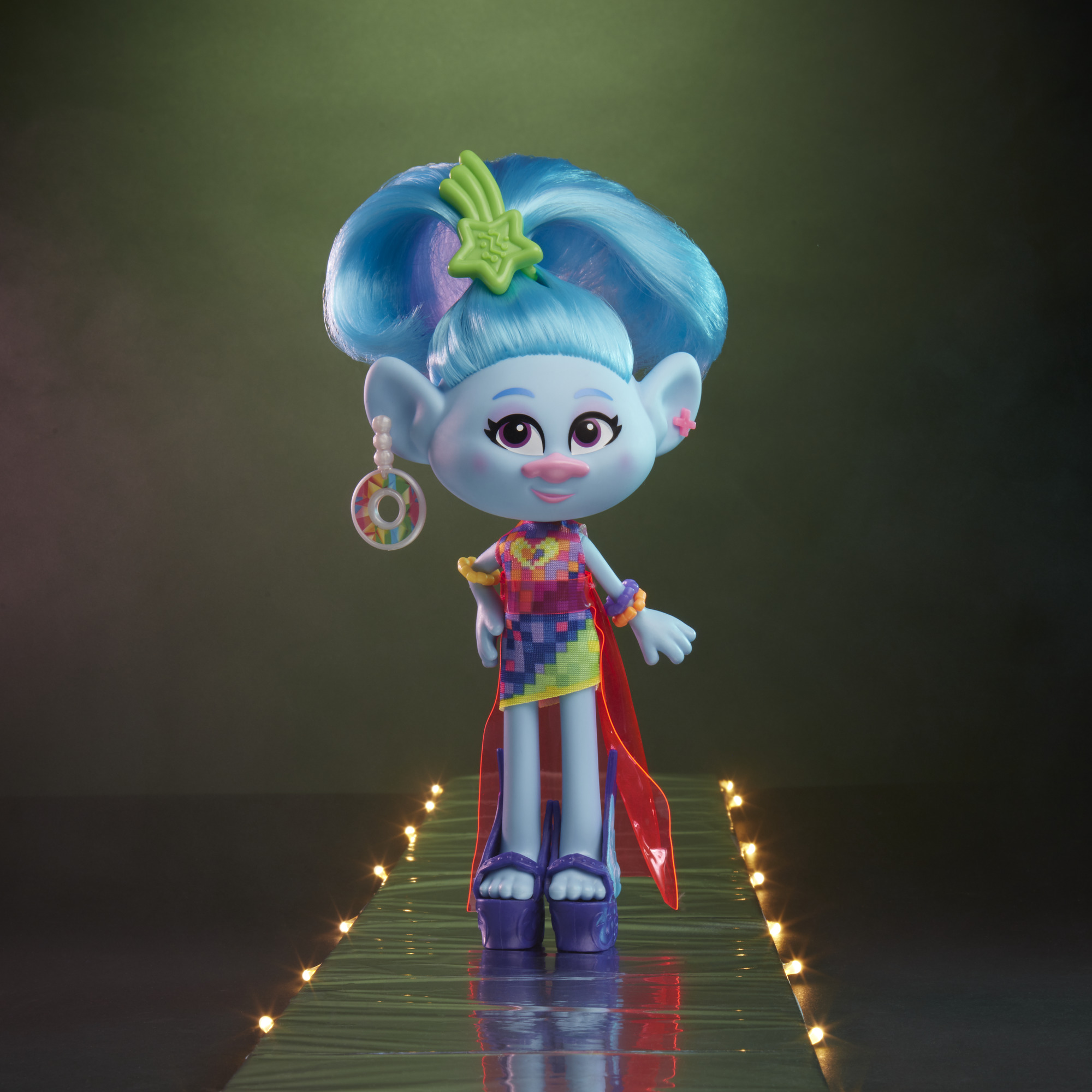 DreamWorks Trolls Glam Chenille Fashion Doll, Includes Dress and Shoes - image 3 of 11