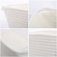 thumbnail image 4 of Unique Bargains Large Storage Baskets Cotton Rope Basket Woven Laundry Basket with Handle, 4 of 6