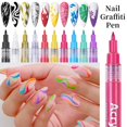 thumbnail image 2 of Pluma De Dibujo De Arte De Uñas Pintura Herramientas De Manicura 3D Esmalte Gao Jiahui  unisex, 2 of 2