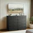 thumbnail image 3 of UPGO Wood Dresser, 5 Drawer Dresser for Bedroom, Modern Chest of Drawers with Deep Drawers Waterproof Living Room, Hallway, Entryway,Black, 3 of 16