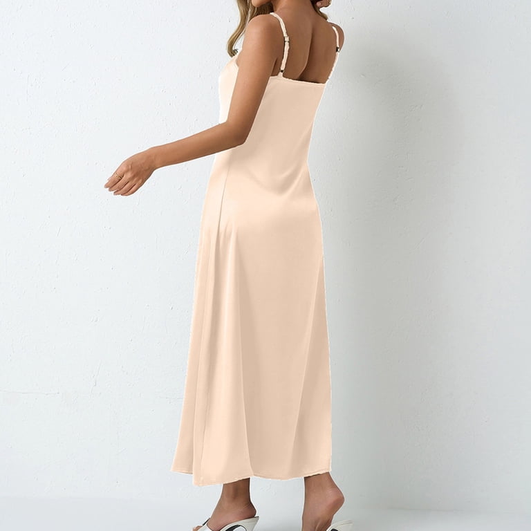 Women's Fashionable Solid Color Lock Clasp Design Beach Swimsuit Midi Dresses plus Size Women plus Size Dresses for Women under 20 Retro Dress plus 