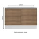 thumbnail image 5 of Mueble Tarja Madesa Glamy 120 cm 2 Puertas (Sin Encimera y Tarja) - Blanco/Marrón Madesa G2412BGL, 5 of 7