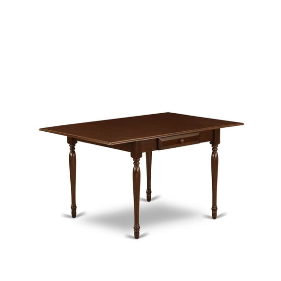 East West Furniture Monza Rectangular Wood Dining Table in Mahogany