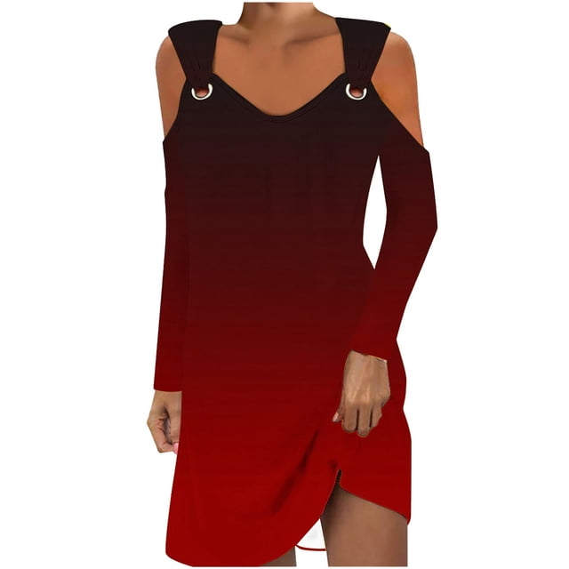 Summer Dress for Women,Dress for Women,Womens Summer Printed Fashion Long Sleeve Turndown Collar Dress,Long Sleeve Dress for Women,Womens Summer Dress