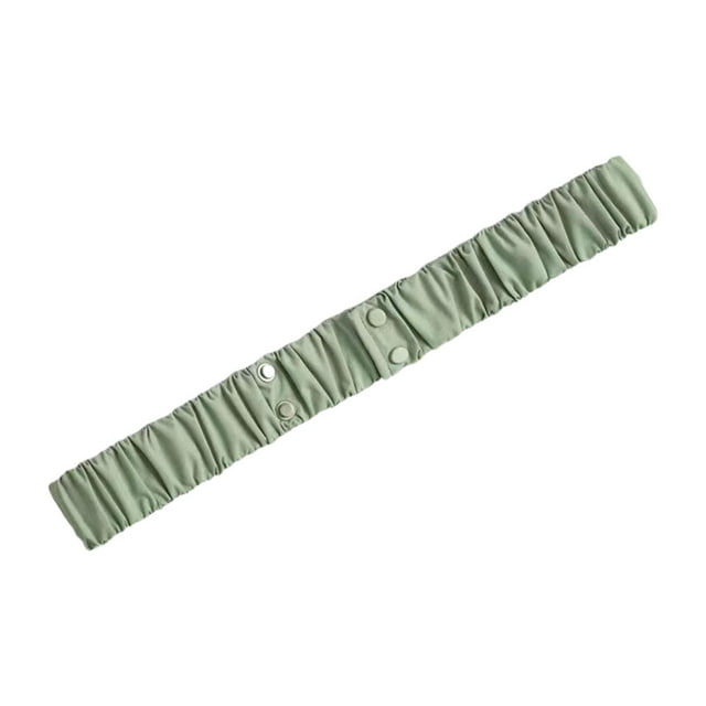 Cinturón elástico para mujer con cierre de doble botón y correa ancha de 4 cm Verde