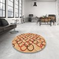 thumbnail image 4 of Ahgly Company Machine Washable Indoor Rectangle Transitional Yellow Orange Area Rugs, 5' x 7', 4 of 7