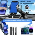 thumbnail image 2 of YOOVEE Car Phone Holder - Upgraded 360° Rotatable for Dashboard, Windshield & Air Vent Mount for 4.0"-7.0" Phones (iPhone, Google Pixel, Samsung Galaxy, Motorola, Huawei), Blue, 2 of 7