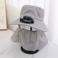thumbnail image 2 of Beach Hats for Women , Hiking Hat Women , Wide Brim Hats for Men Solar Powered Fan Bucket Hat with UPF50+ Sun for Outdoor Sports and Summer Activities, 2 of 2