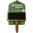 thumbnail image 2 of Paws & Alcott BG SSLICK LG Bamboo Soft Slicker Brush with Stainless Steel Pin, Tan & Black - Large, 2 of 2