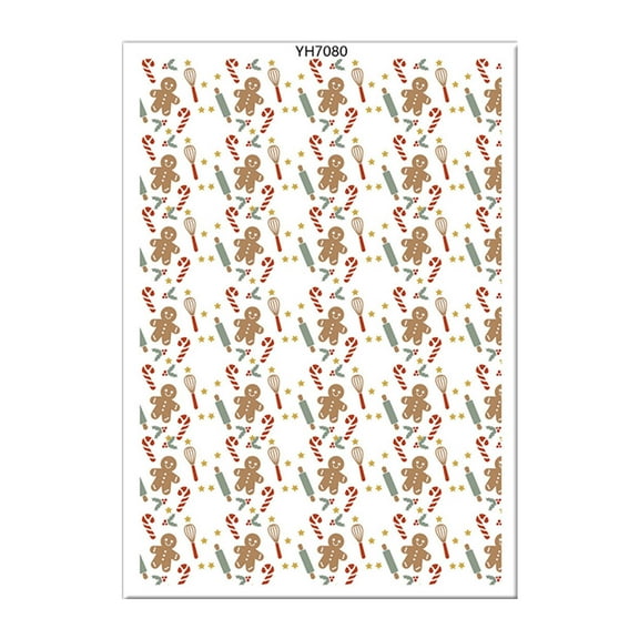 Clay Earrings Transfer Paper Christmas Transfer Paper Sheets Water Transfer Decals Clay Transfer Sheets