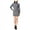 Grey - hdg, variant on Kensie Womens Cable Sweater Dress, Grey, X-Large