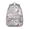 thumbnail image 1 of Watercolor Flower Pattern Students’s Backpack Durable, Multifunctional School Bag with Artistic Sunflower and Daisy Design, Perfect for Outdoor Activities, 1 of 5