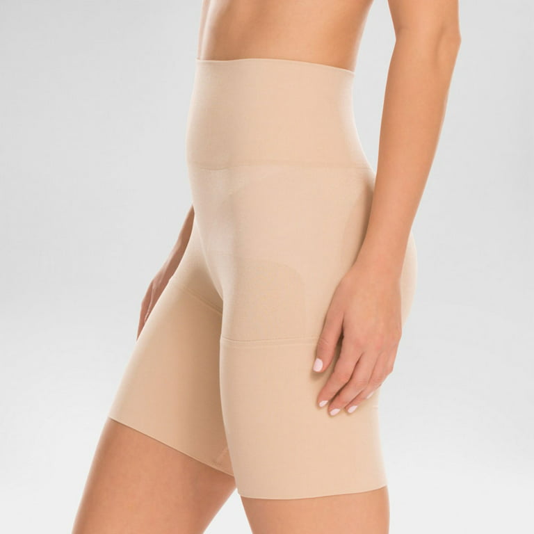 Assets Spanx Women Remarkable Results Mid-Thigh Shaping High-Waist Short