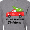 thumbnail image 4 of Inktastic I'll Be Home for Christmas Truck with Tree Long Sleeve T-Shirt, 4 of 5