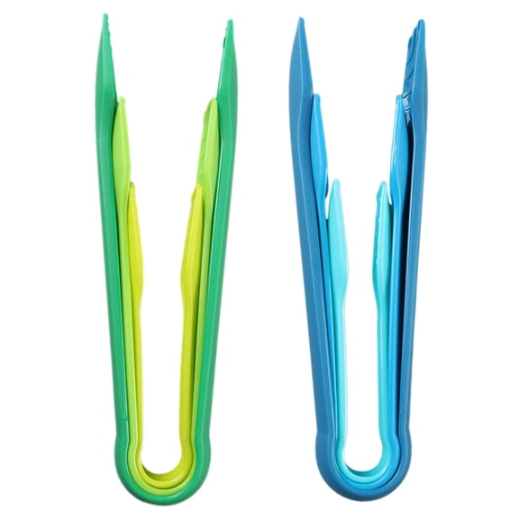 ELAYARD 2 Sets of Food Tongs with 3 Convenient Sizes for Serving, Turning, and Cooking Kitchen Clamps