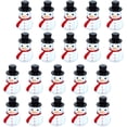thumbnail image 3 of Howooi 50pcs Resin Craft Mini Snowman Decoration Desktop Miniature Christmas Snowman Statue Xmas Theme Decor, 3 of 8