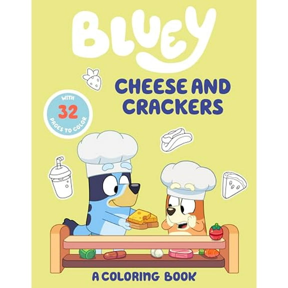 Pre-Owned Bluey: Cheese and Crackers: A Coloring Book, 9780593890837, 0593890833, Paperback,