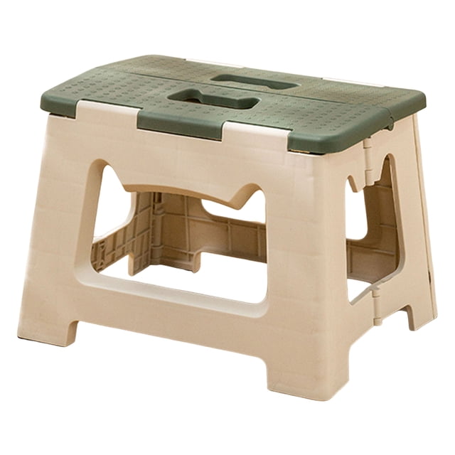 Folding Step Stool with Portable Handle Stable Great Load Bearing Collapsible Kids Kitchen Bathroom Camping Stall Owner Rest Stool Fishing Stool