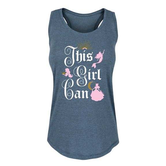 Disney Princess - This Girl Can Graphic Racerback Tank