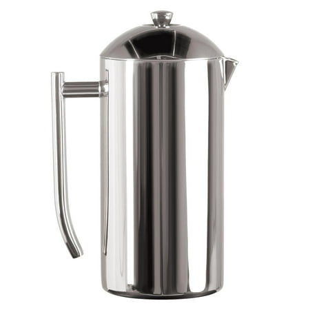 

Frieling Double-Walled Stainless-Steel French Press Coffee Maker Polished 44 Ounces