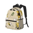 thumbnail image 2 of Picia Gnomes Bees And Sunflowers Large Capacity Backpack Classic Style Backpack Casual Backpack Water-Resistant School Work Travel Outdoor Backpack, 2 of 8