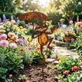 thumbnail image 5 of Cute Frog Garden Sign with Umbrella, Iron Yard Art Stake for Outdoor Decor, Whimsical Frog Statue for Pond Patio, Funny Lawn Ornament for Garden Lovers Gift, 5 of 6