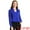 Royal Blue, variant on DARING DIVA Women's Elegant V Neck Long Sleeves Button Down Shirt S White