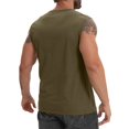 thumbnail image 4 of Yiaimeir Men's Sleeveless Henley Tank Top Casual Summer Muscle Tank Tops With Button Closure For Gym And Daily Wear,Size S-3XL, 4 of 5