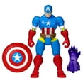 thumbnail image 1 of MixMashers Marvel Avengers, figurine Captain America à mélanger et combiner avec accessoires, 1 of 9