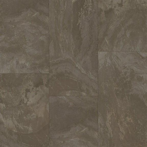 Greenbrier 25625 12" Wide Luxury Vinyl Stone Look Tiles 0.5 Mm Wear Layer - Silver