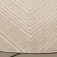 thumbnail image 4 of SAFAVIEH Stella Alannah Geometric Indoor/Outdoor Area Rug, Beige/Beige, 6'7" x 6'7" Round, 4 of 12