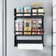 thumbnail image 1 of Estante magnético para refrigerador | Estante de pared plegable para especias, film transparente y botellas | Organizador de un nivel con toallero | Juego de 1 pieza, 1 of 6