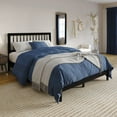 thumbnail image 2 of Home Design Galena Full Wood Platform Bed Frame with Vertical Spindle Headboard, Black, Easy Assembly, 2 of 13