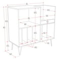thumbnail image 3 of CorLiving Vintora Large Engineered Wood Open Shelved Turntable Media Stand, 3 of 9