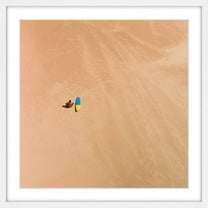 Marmont Hill "Lone Surfer" by Karolis Janulis Framed Painting Print