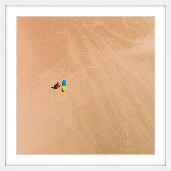 Marmont Hill "Lone Surfer" by Karolis Janulis Framed Painting Print