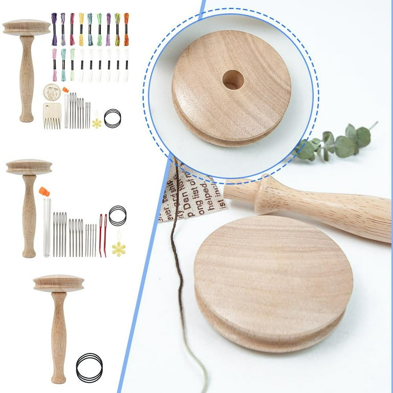Darning Kit Wooden Darning Needle Set Darning Egg With Handle For
