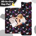 thumbnail image 4 of Colorful Butterfly Pattern Teens Toddler Nap Mat with Pillow, Sleeping Mat Bag for Preschool Daycare 60"x20", 4 of 6