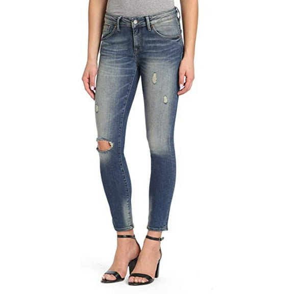 Mavi Adriana Mid-Rise Super Skinny Jean, Shaded Glam Vintage, 25W