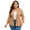 Deep Khaki, variant on Women's Plus Size Casual Blazers Open Front Work Office Jackets Blazer with Pockets