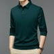 thumbnail image 4 of Camisa de manga larga con botones para hombre - Corte regular informal de negocios - Mezcla de poliéster y algodón, tallas M-XXXXL, 4 of 5