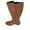 Brown, variant on HAOTAGS Womens Boots, Potined Toe Fall Winter Casual Mid Calf Boots Black 6.5