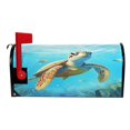 thumbnail image 3 of Ryvnso Mailbox Cover Turtle and Fishes in Sea Magnetic Mailbox Wrap Standard Size 21x18 Inch, 3 of 8