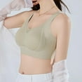 thumbnail image 2 of Brasier Mujer Sujetador de Copa Fija con Realce sin Costuras para Mujer, Ajustable, con Aros, Transpirable y Retráctil. Extra Grande, 2 of 5