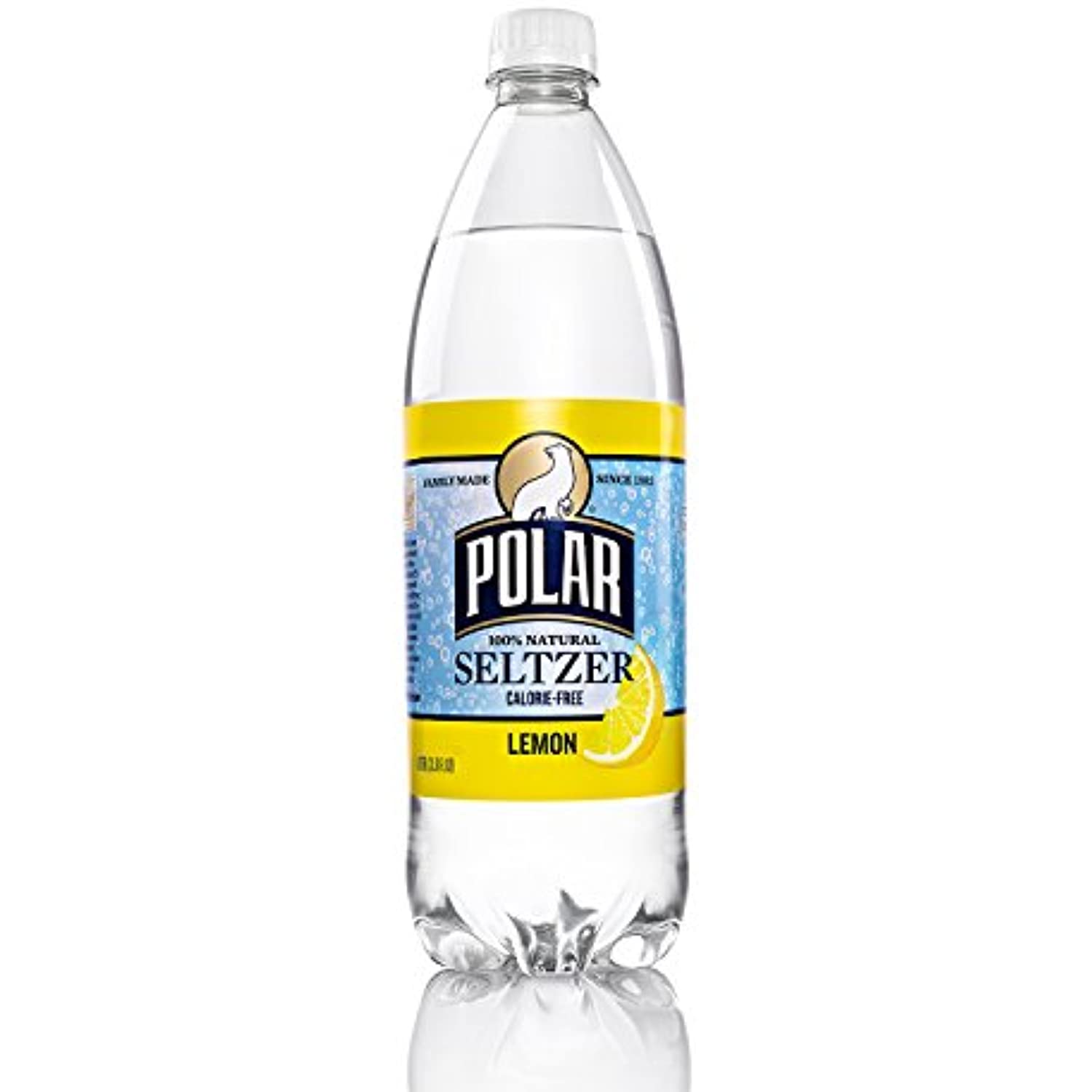 Polar Beverages Seltzer Lemon, 33.8 Fluid Ounce (Pack Of 12)