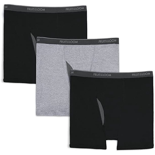 Fruit of the Loom Premium Big Men's CoolZone Fly Boxer Briefs, 3 Pack ...