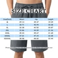 thumbnail image 2 of Mens Casual Linen Shorts with Drawstring Elastic Waist Shorts Summer Beach Vacation Golf Stretch Linen Shorts Flat Front Cotton Linen Daily Wear Outfit with Pockets,Blue 5XL, 2 of 5