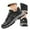 Black, variant on Win s Way Men's Casual Lace Up Sneakers, Outdoor Hiking Running Walking Travel Shoes with Non- Sole